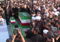 اقامه نماز بر پیکر رهبر شهید در قم به امامت آیت الله جوادی آملی اقامه نماز بر پیکر رهبر شهید در قم به امامت آیت الله جوادی آملی